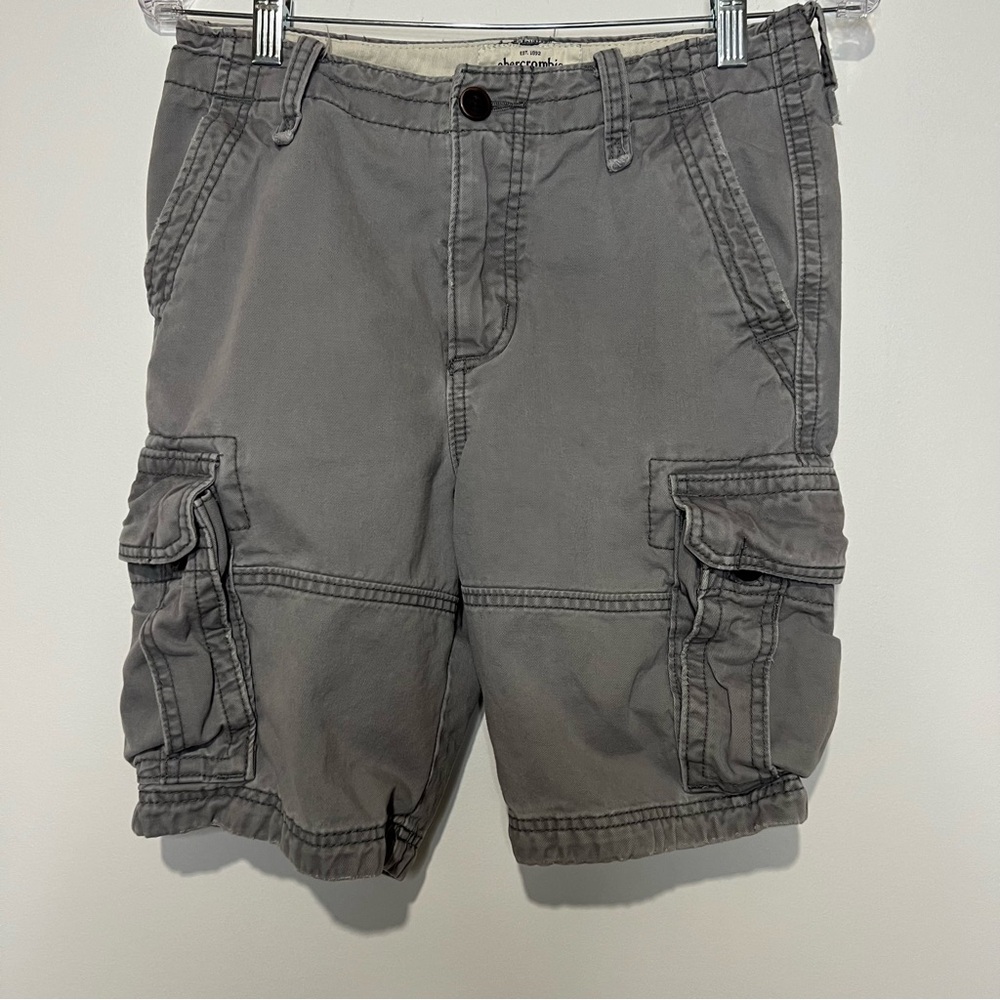 Abercrombie Cargo Shorts  Gray Kids Boys Size 14 Camping Hiking Outdoor